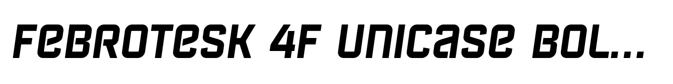 Febrotesk 4F Unicase Bold Italic